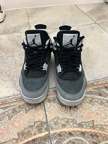 jordan 4: Мужские кроссовки, 42.5, Air Jordan, Б/у, цвет - Черный, Самовывоз, Платная доставка — 3