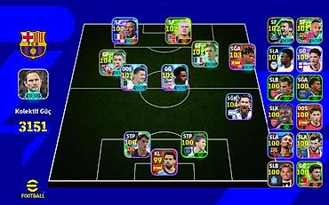 tiktok satış: EFootball hesabı/squad satışı – yüksək reytinqli Barcelona temalı — 1