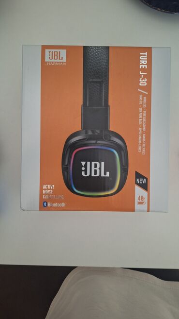Mikrofonlar: Yeni Simsiz (Bluetooth) Qulaqcıqlar, JBL, rəng - Qara