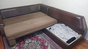Divanlar: Künc divanı – çevrilən və sandıqlı - Forma: L‑şəkilli künc divanı - — 2
