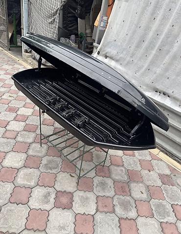 lux автобокс: Автобокс на крышу автомобиля (багажник на рейлинги) - Цвет: черный — 3