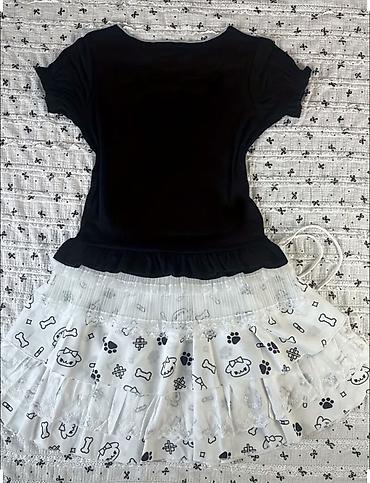 clothe: Костюм с юбкой, Модель юбки: Пышная, Мини, Кофта, M — 2