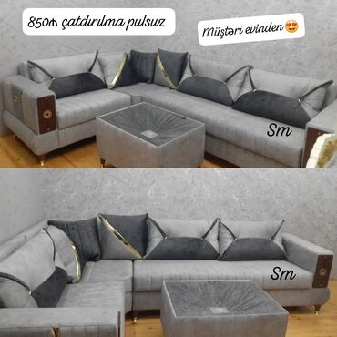 divan kreslo modelləri: Künc divan, Bazalı, Açılan, Kitab