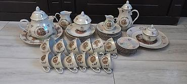 tibet cay: Çay dəsti, rəng - Ağ, Farfor — 3