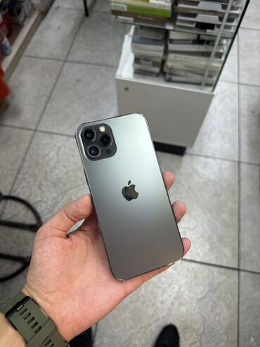 объективы для телефона: IPhone 12 Pro Max, Колдонулган, 128 ГБ, Кара, Коргоочу айнек, Каптама, 100 %