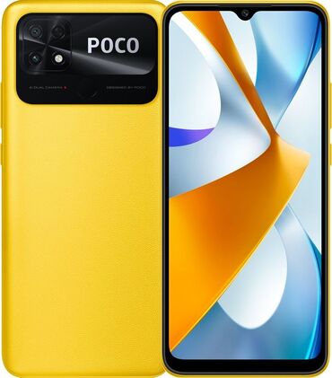 телефон поко 5: Poco C40, Б/у, 64 ГБ, цвет - Желтый, 2 SIM