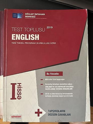 Testlər: İngilis dili Testlər 11-ci sinif, DİM, 1-ci hissə, 2019 il — 1