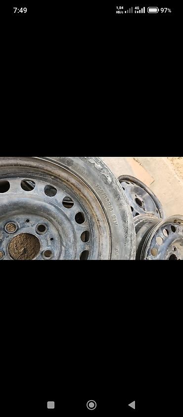 Шиналар жана дисктер: Стальные диски R15 — комплект 4 шт. - Тип: штампованные стальные — 1