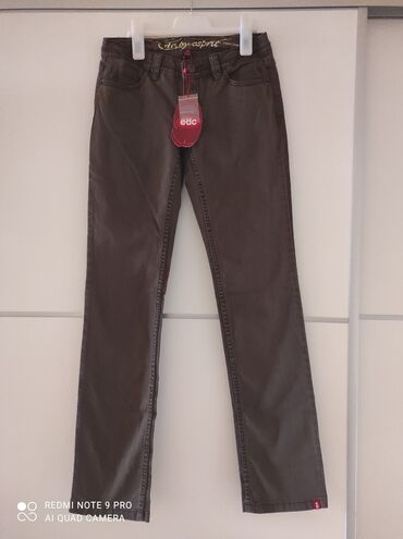 pepe jeans jakna zenska: Maslinasto zelene pantalone,nove. EDC vel 32. Poluobim struka 37/38