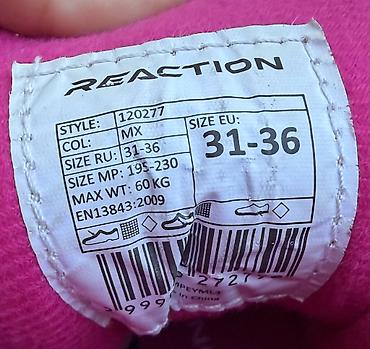 Ролики: Роликовые коньки REACTION (детско-подростковые), раздвижные - Размер — 2