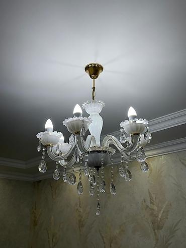 Çılçıraq, 6 lampa, Şüşə
