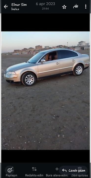 turbo az zil dizel: Volkswagen Passat: 1.8 l | 2002 il Sedan — 3