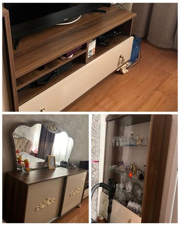 qonaq otağı: Kamod+qorka+TV stend satılır təcili. Qiymət 270 azn. Ünvan