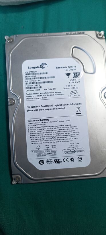 Жесткие диски, переносные винчестеры: Накопитель, Б/у, Seagate, HDD, 128 ГБ, 2.5", Для ПК