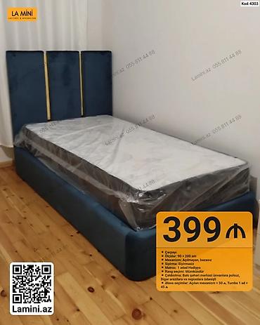 Ev və bağ: • Məhsul: Çarpayı (tək nəfərlik) • Ölçü: 90 x 200 sm • Mexanizm — 1
