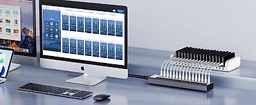 canon printer usb kabel: ACASIS 16-Port USB 3.0 Hub – yüksək tutumlu masaüstü USB bölücü - 16 — 4