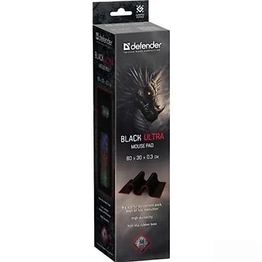 Druga oprema za računare i laptopove: Defender Black Ultra podloga za miš – gaming serija - Dimenzije: 80 x — 4