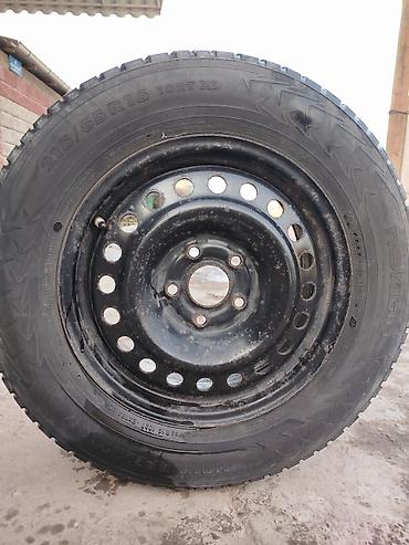 балон кышкы: Дөңгөлөктөр монтажда 215 / 65 / R 16, Кыш, Колдонулган, Комплект, Жеңил унаалар, Темир — 1