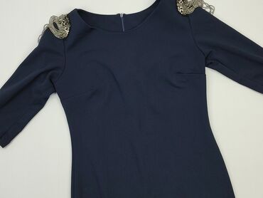 sukienki na wesele niebieska rozkloszowana: Dress, S (EU 36), condition - Good