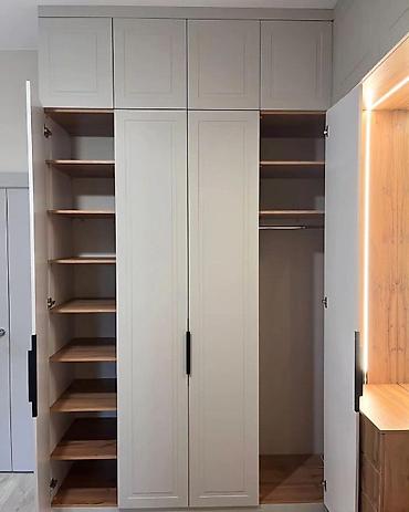 ucuz skaflar: Düz dolab, Dəhliz üçün, Ayaqqabı üçün, Açılan, Korpuslu, 5 qapı — 5