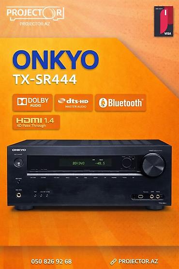 resiver: ONKYO TX-SR444 AV resiver - 7.1 kanallı kino-teatr sistemi üçün AV — 1