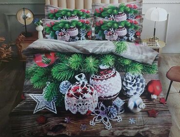 Posteljina: Bračna, Poliester, bоја - Crvena — 6