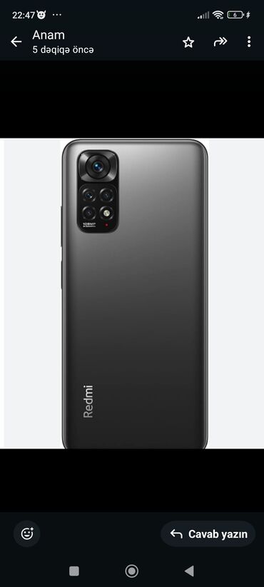 en ucuz 90 fps telefonlar: Xiaomi Redmi Note 11, 128 GB, rəng - Göy, 
 İki sim kartlı