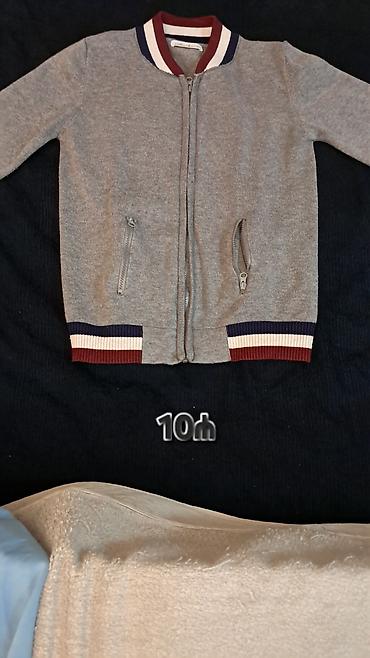 oyuncaq qız üçün: Uşaq üçün boz rəngli fermuarlı sviter/kardiqan - Model: bomber — 4