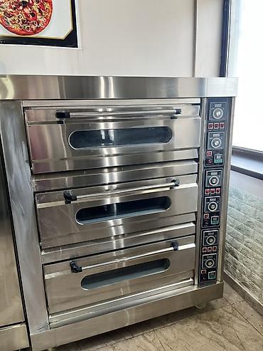 pizza sobası: Peşəkar üçmərtəbəli elektrik soba – restoran, pizzaxana, çörək və — 2