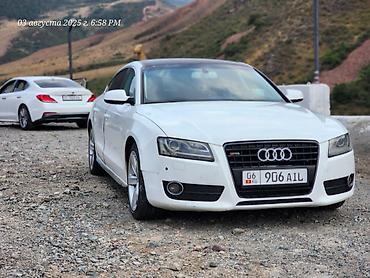 daf 2008: Audi A5 Sportback, белый лифтбек Кузов: - 5‑дверный Sportback — 2
