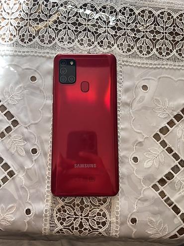en ucuz iphone 12: Samsung Galaxy A21S, rəng - Qırmızı, Qırıq, Sensor, Barmaq izi — 2