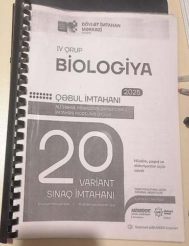 Kitablar və jurnallar: Biologiya 20 sınaq — 1