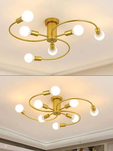 lyusturlar: Led Çılçıraq, 4 və daha çox lampa, Metal — 3