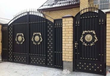 ворота бишкек фото: Ворота | Распашные, Откатные, | Металлические, Бесплатная доставка