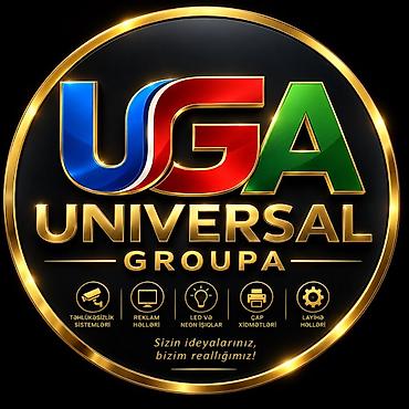 reklam plakatı: UGA Universal Groupa – reklam və təhlükəsizlik üzrə tam həllər - — 1