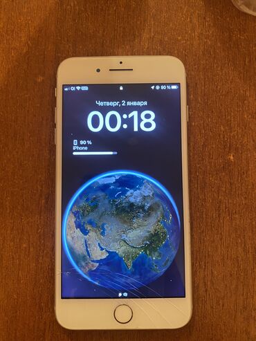 телефон опо: IPhone 8 Plus, Б/у, 64 ГБ, Белый, Зарядное устройство, Чехол, 100 %