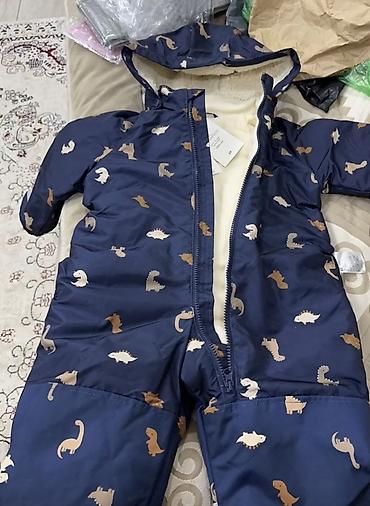водонепроницаемая одежда: Детский зимний/демисезонный комбинезон H&M - Цвет: тёмно‑синий - — 2