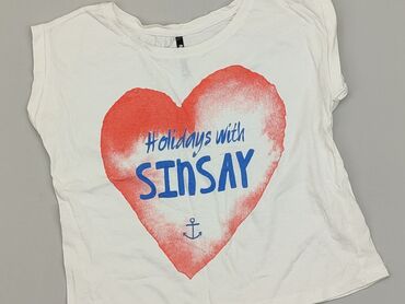 Moda: Koszulka SinSay, M (EU 38), Bawełna, stan - Dobry