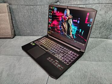 acer nitro 5: Ноутбук, Acer, 16 ГБ ОЗУ, AMD Ryzen 7, 15.6 ", Б/у, Для работы, учебы, память NVMe SSD