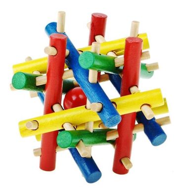 Канцтовары: Игрушка для домашних животных, цветной деревянный красочный куб