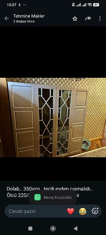 Dolab. 350azn. tecili evden cıxmalıdı. Ölcü 220/2m. ünvan lalafo.az -da Dolab. 350azn. tecili evden cıxmalıdı. Ölcü 220/2m. ünvan