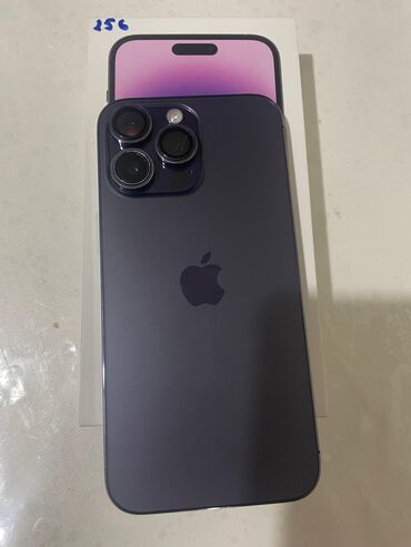 айфон xr 256 гб цена бишкек: IPhone 14 Pro Max, Колдонулган, 256 ГБ, Deep Purple, Куту, 90 %