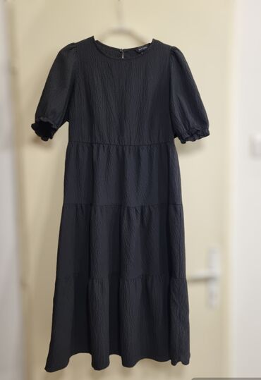 haljine za plazu new yorker: S (EU 36), bоја - Crna, Drugi stil, Kratkih rukava