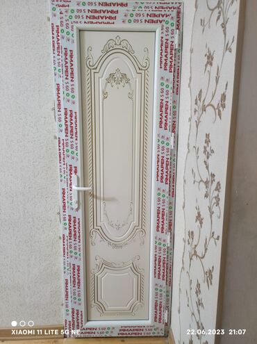 Plastik qapılar: Yeni Plastik qapı Zamok ilə, Zəmanətli, Pulsuz quraşdırma, Pulsuz çatdırılma, Rayonlara çatdırılma, Ödənişli çatdırılma — 21