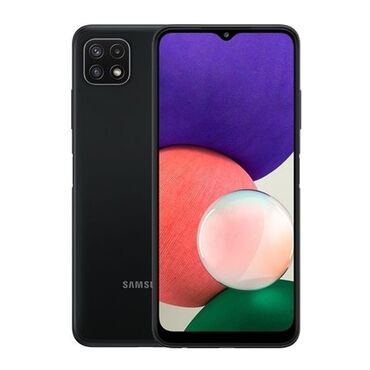 yaddaş: Samsung Galaxy A22, 128 GB, rəng - Qara, Barmaq izi, İki sim kartlı, Face ID