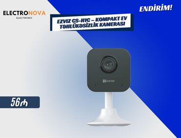 mobil wifi: 📹 EZVIZ CS-H1C – Kompakt Ev Təhlükəsizlik Kamerası ✔️ 2MP Full HD
