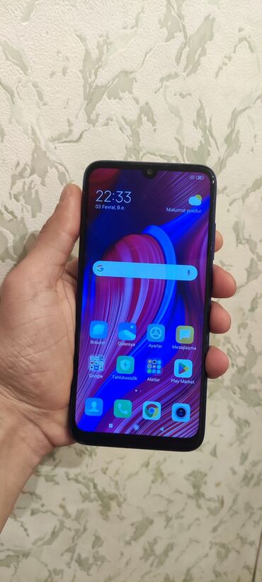 xiaomi redmi note 7 kabro: Xiaomi Redmi Note 7, 64 GB, rəng - Göy, 
 Sensor, İki sim kartlı, Face ID