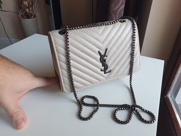 Handbags: Elegant purse, YSL, Material: Leather, Canvas, Synthetics