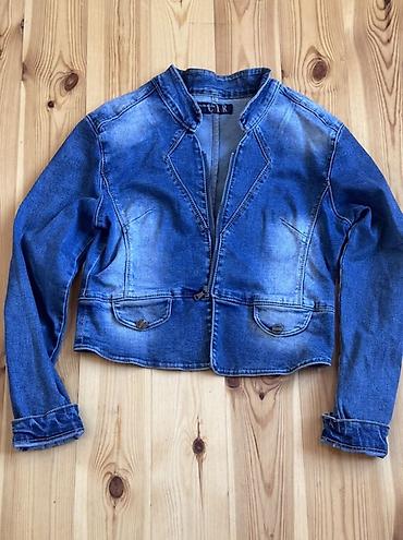 godəkcə: Qadınlar üçün cins gödəkcə - Material: denim (cins) - Rəng: klassik — 1