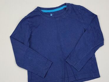 niebieska bluzka z bufiastymi rękawami: Bluzka, Lupilu, 3-4 lat, 98-104 cm, stan - Zadowalający